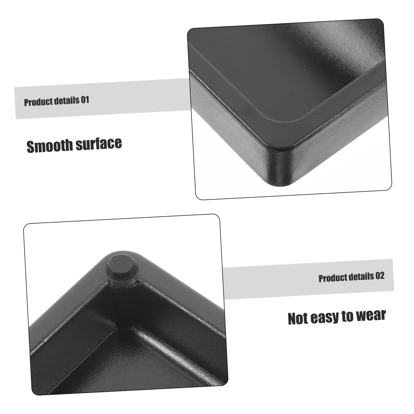 TEHAUX 4stücke Double-sided Portable Chinese Inkslab Student Calligraphy Accessory Lightweight and Easy to Carry for Drawing and Writing