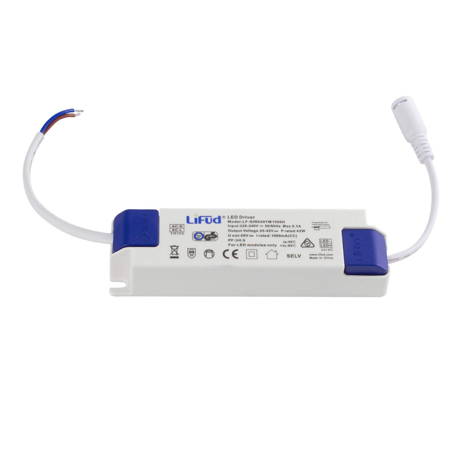 efectoLED Slim Pannello a LED, 60 x 60 cm, 40 W, 3.300 lm, con cornice bianca Bianca neutra 4000K-4500K