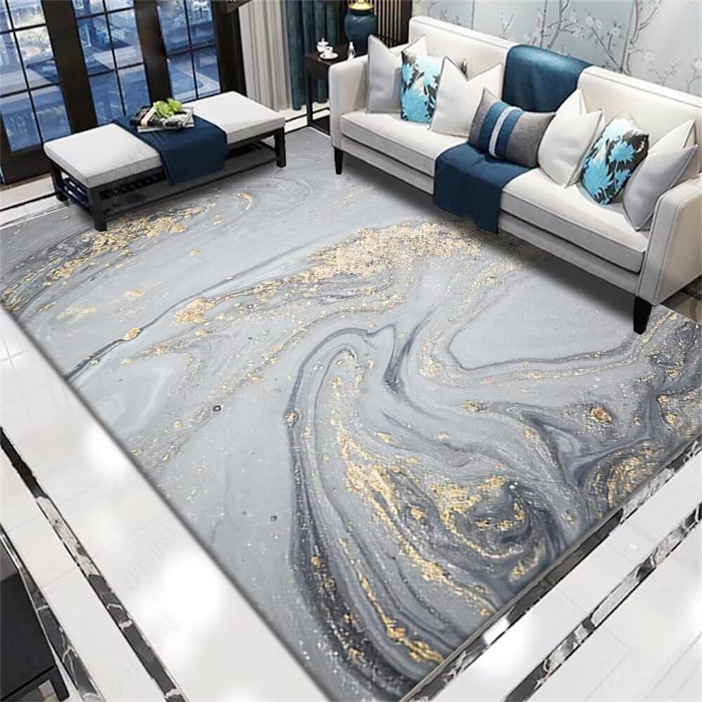 Tapis jeu enfant au design moderne et finitions soignées pour salon