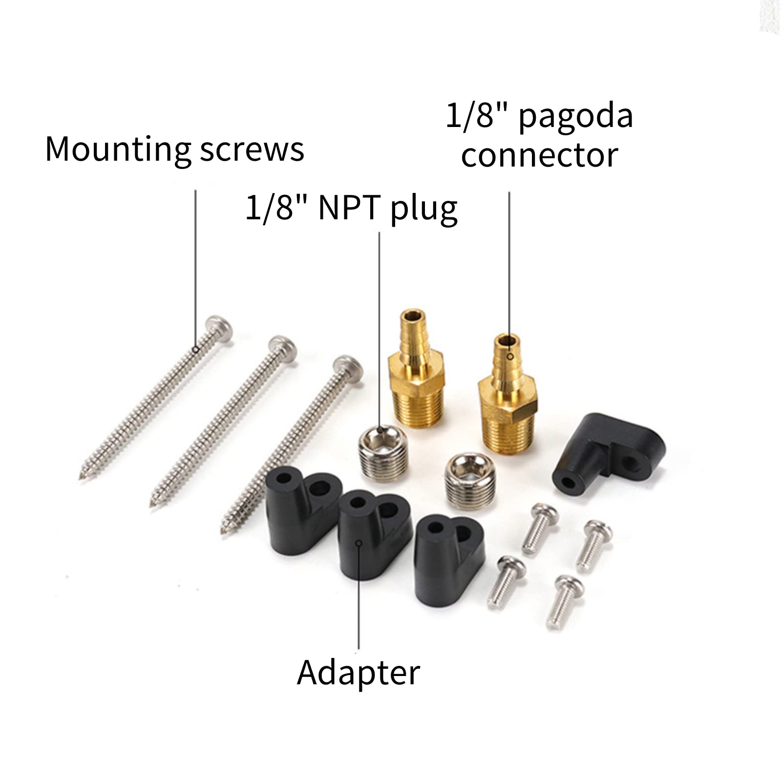 Manómetro Diferencial, Manómetro Industrial de 0 a 60 Pa, Rosca Hembra de 1/8, Rango de Temperatura de -7 ℃ a 60 ℃