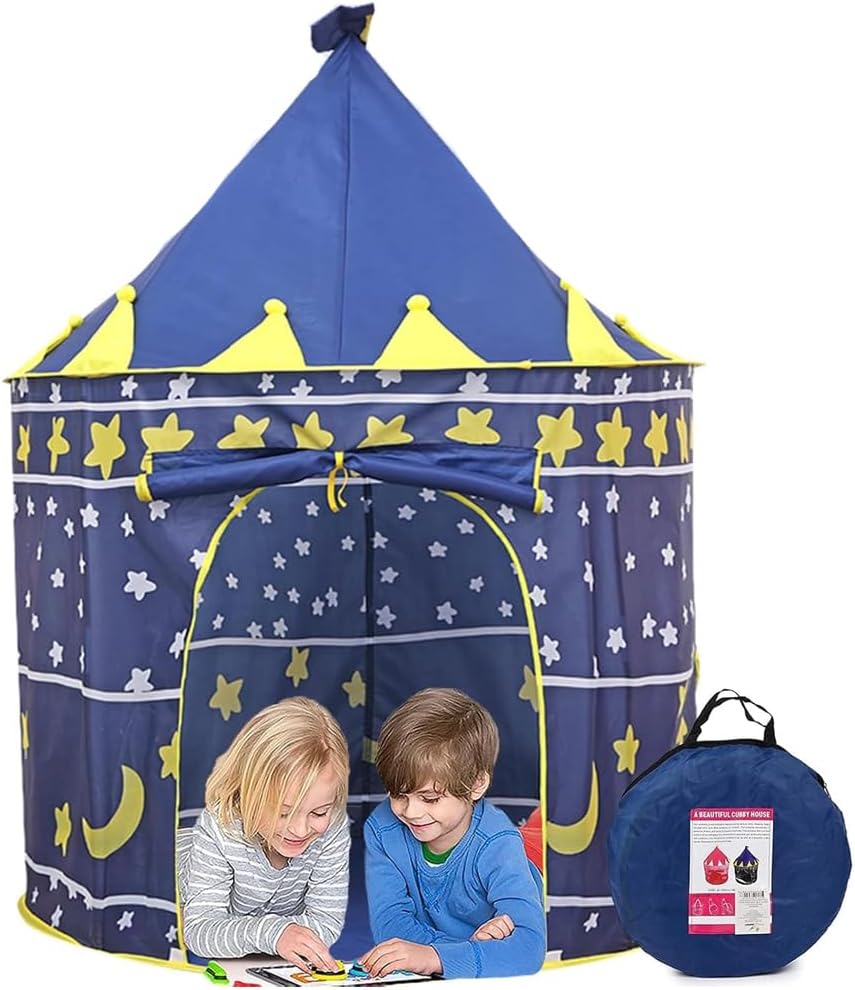 AMERTEER Kids Tent | Foldable Kids Playhouse | Washable Toddler Tent for Indoor Use | Pop-Up Tent with Soft, Comfortable Design for Camping, Backyard & Playtime