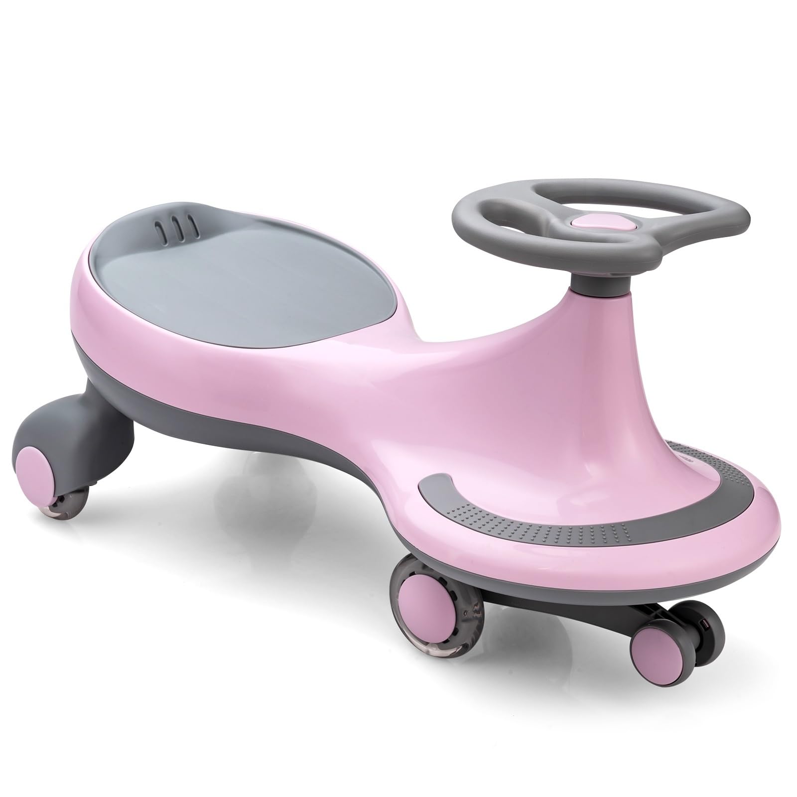 Wiggle Car-Ride on Toy, No Batteries, Gears or Pedals, Uses Twist, Swivel, Wiggle Car with LED Flashing Wheels, Kids Swivel Car for Boys and Girls 3 Year and UP
