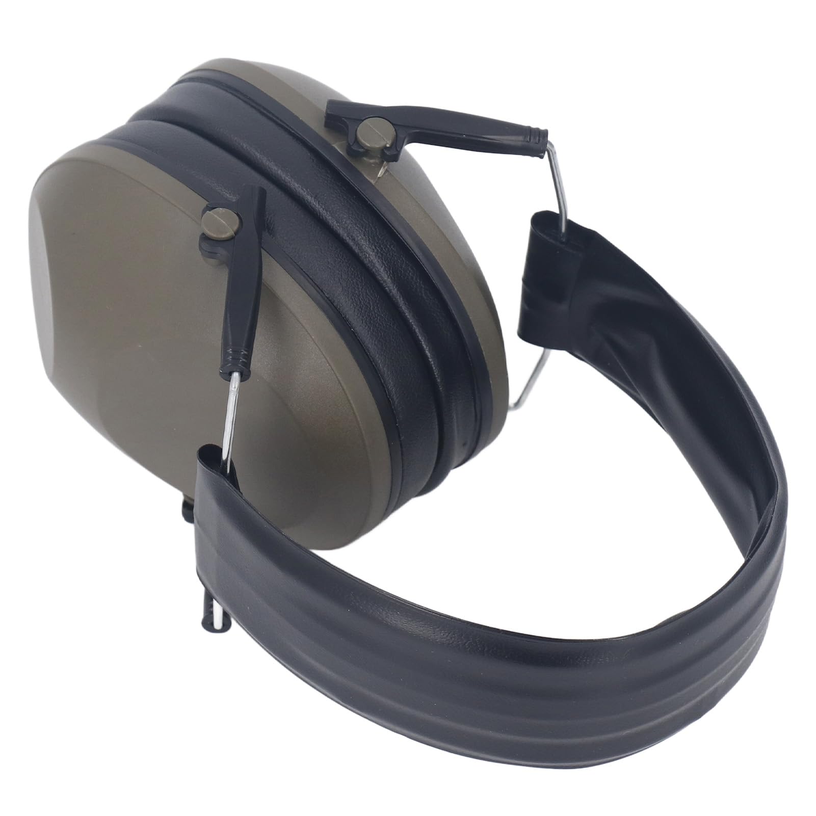 Oumefar Safety Earmuffs, Comfortable Foldable Ergonomic Design, MultiPurpose Noise Reduction Hearing Protectors for Mawing Lawn (Green)