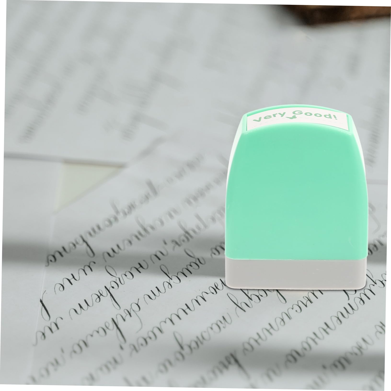 Set di 8 Timbri per Creare Carte Festive per Insegnanti Messaggi Motivazionali Materiale Abs, Colori Assortiti a Casa per Uso Scolastico