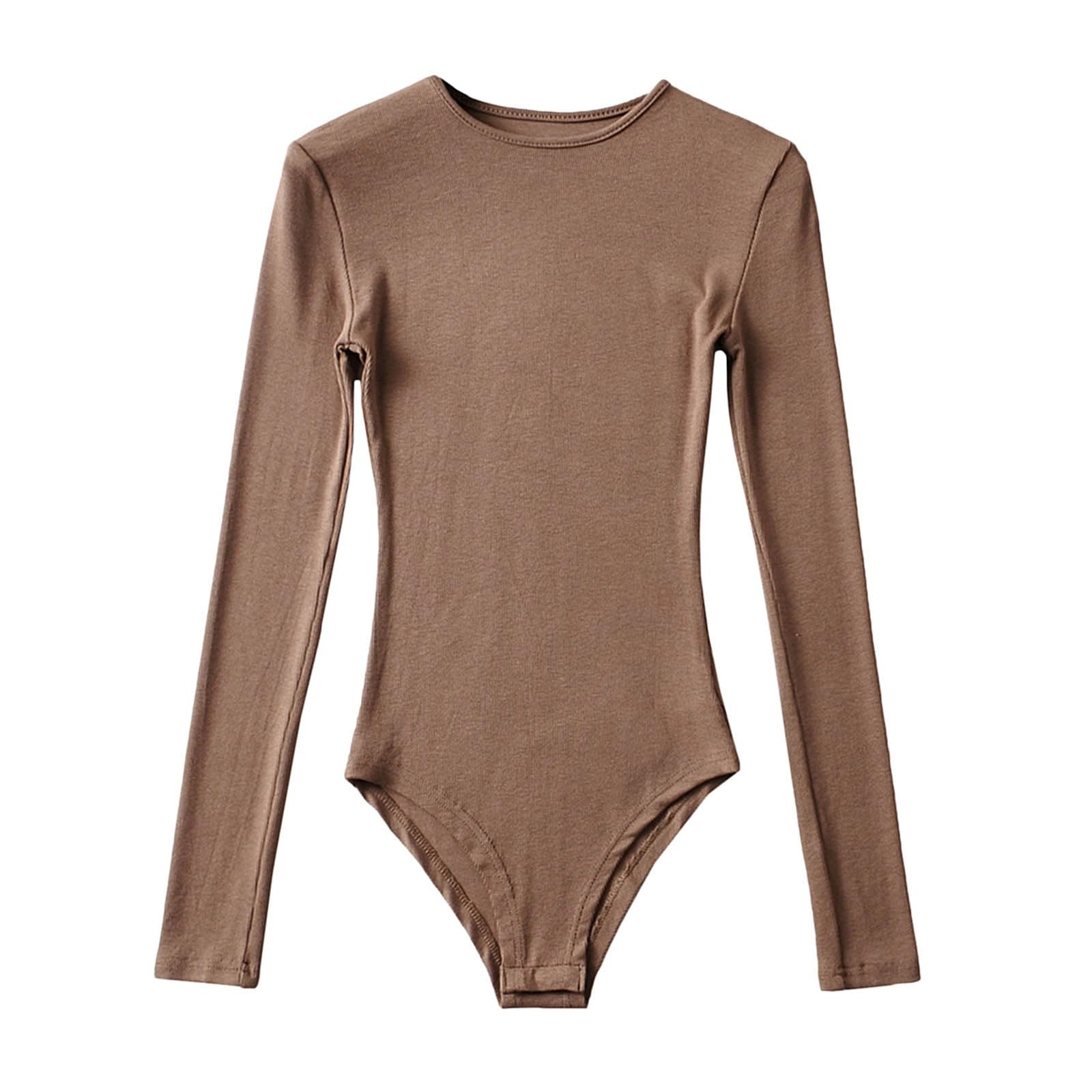 Shapewear Damen Body Shaper Miederbody formend Bodysuit Atmungsaktiv Vielseitig Bauchweg Weich Slimming Butt Lifting Komfortabel Langarm Figurformend