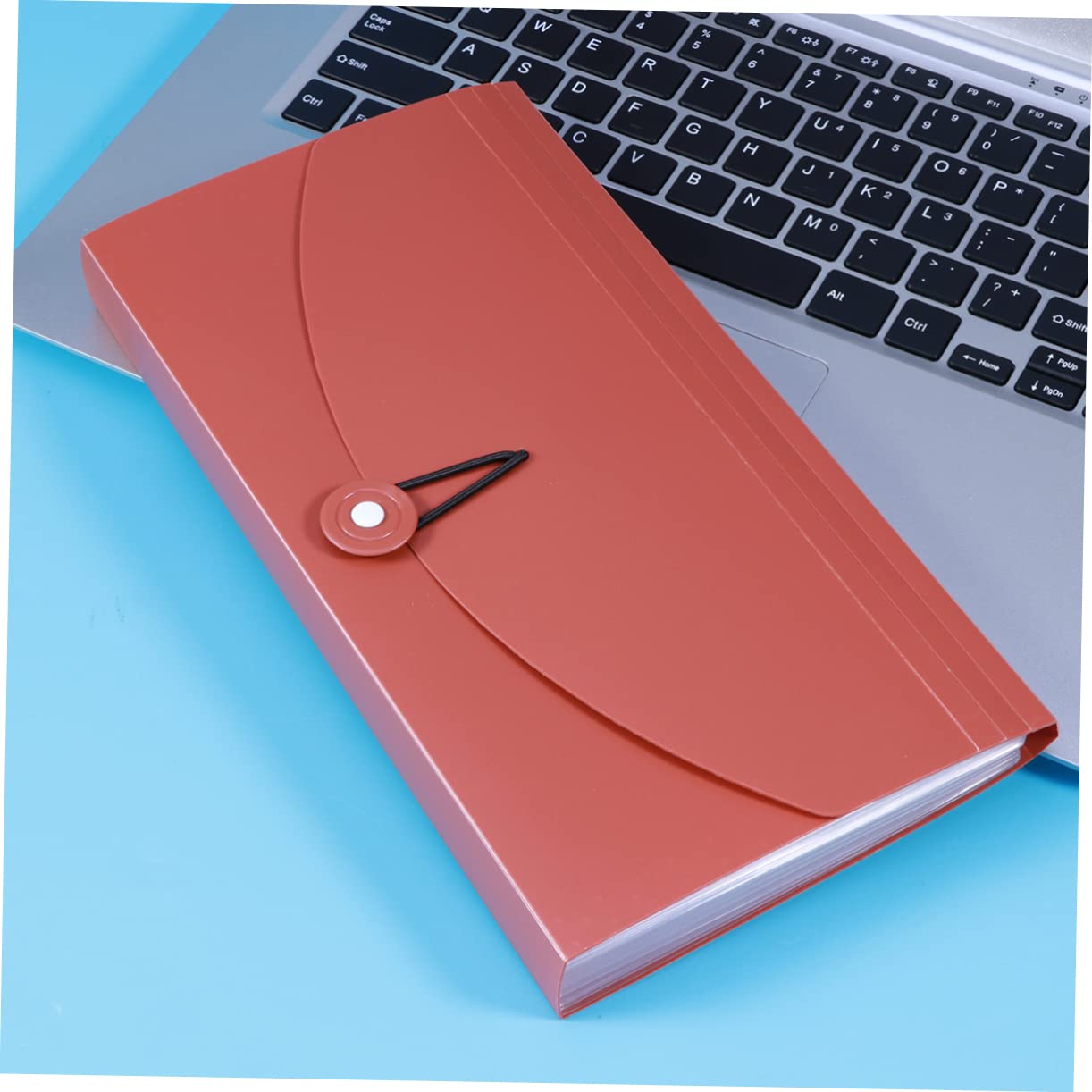 Ciieeo 3pezzi Porta Documenti Espandibile Con Elastico Organizzatore Di File Rosso Semi-trasparente Per Casa Scuola e Ufficio
