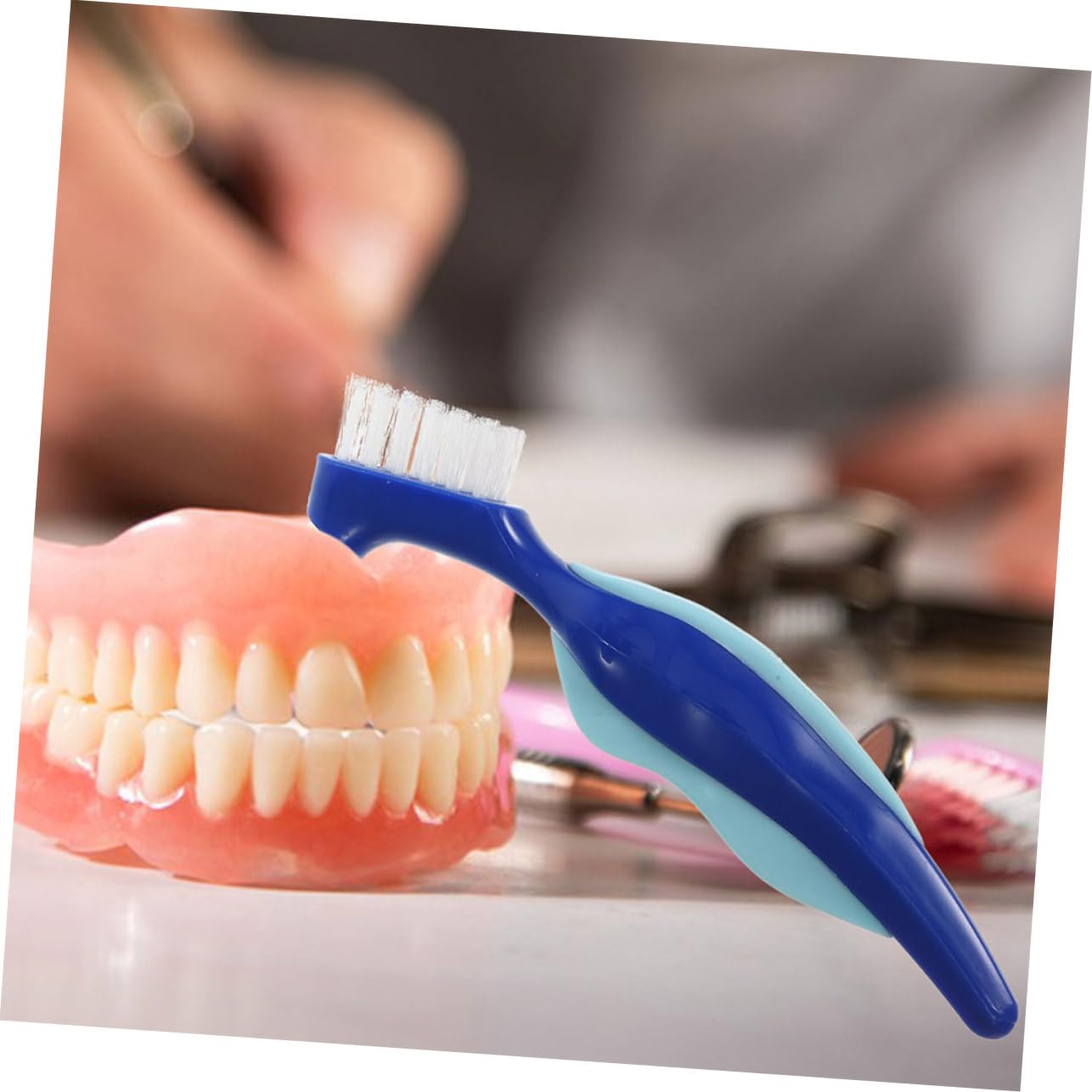 SHERCHPRY 5 Series Cepillo Para Limpiar Dentaduras Postizas Cuidado Espacio Limpiador Cepillo Para Limpieza De Dentaduras Postizas Herramientas Para Dentaduras Postizas Páginas 2 Piezas X 5