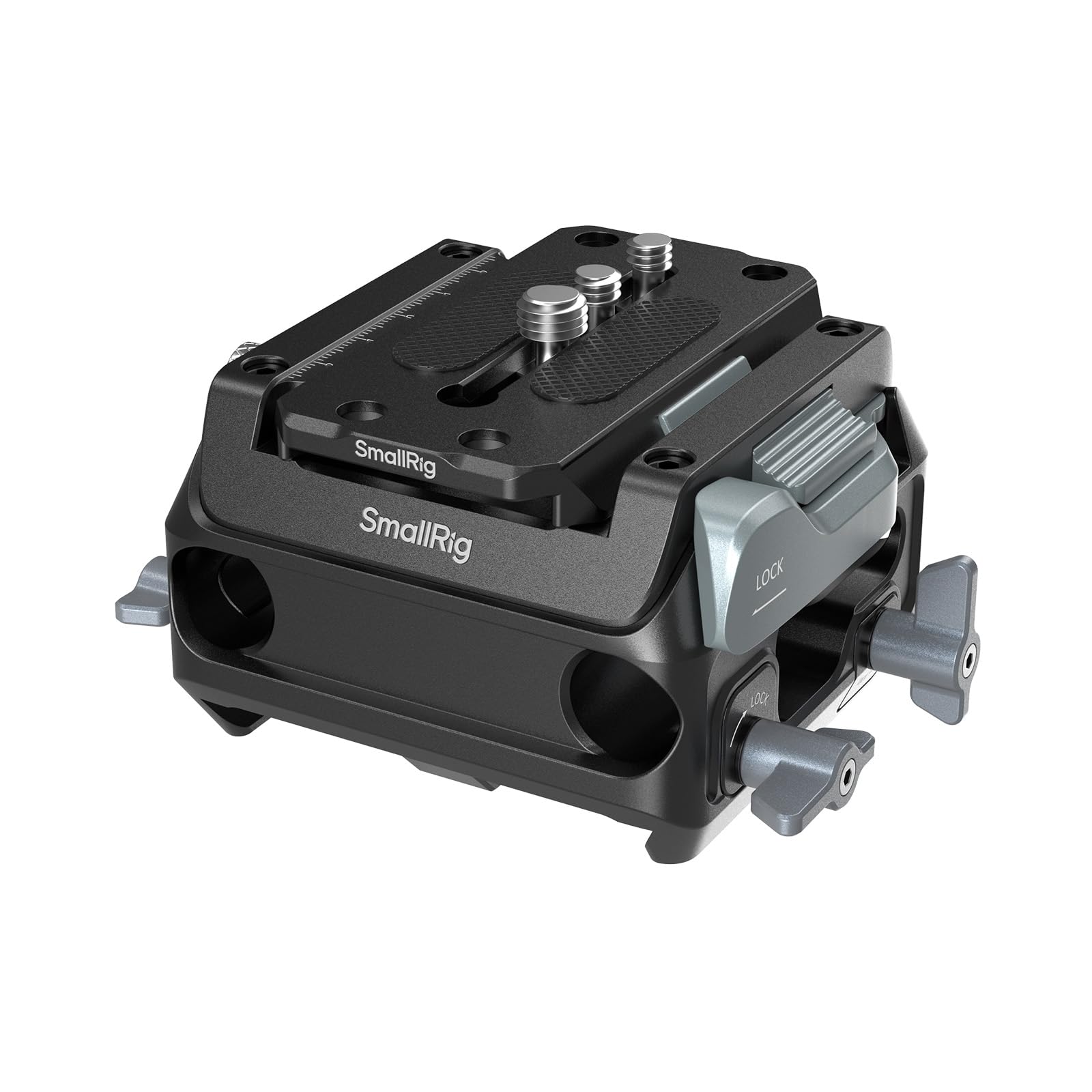 SMALLRIG Kit de placa de montaje para tipo Manfrotto con abrazadera de doble varilla de 15 mm 5366