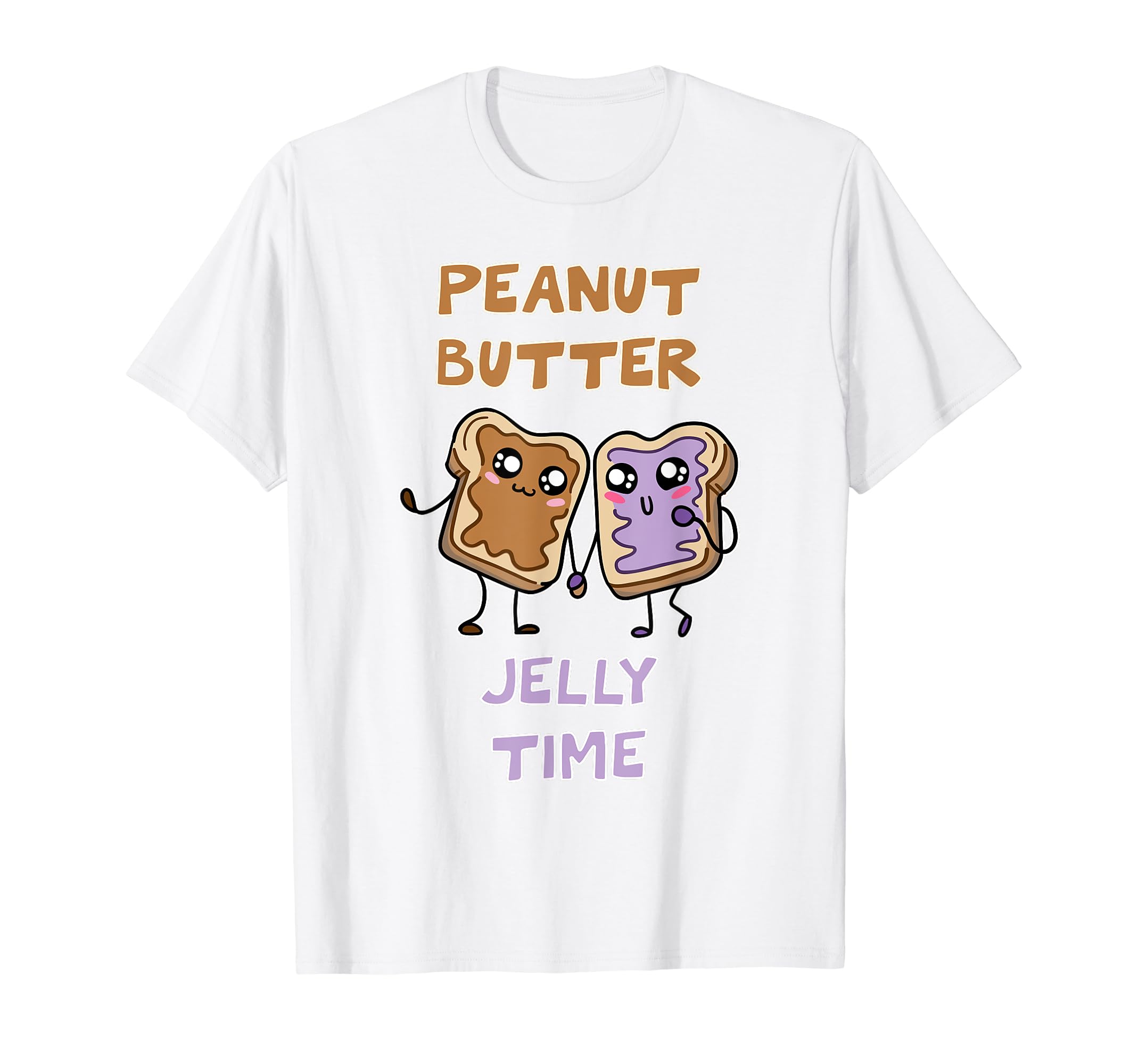 Peanut Butter Jelly TimeCute Kawaii Style PB & J Cute White T-Shirt