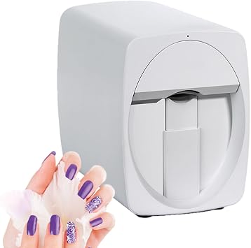 ddingsmafosee Digital Mobile Nail Art Printer,Nail Art Gadget,Drawing Time 25-30s,with Set of Nail Tools,Digital Nail Art Printer for Home Use & Nail Salon Studios,Save Time & Energy,B