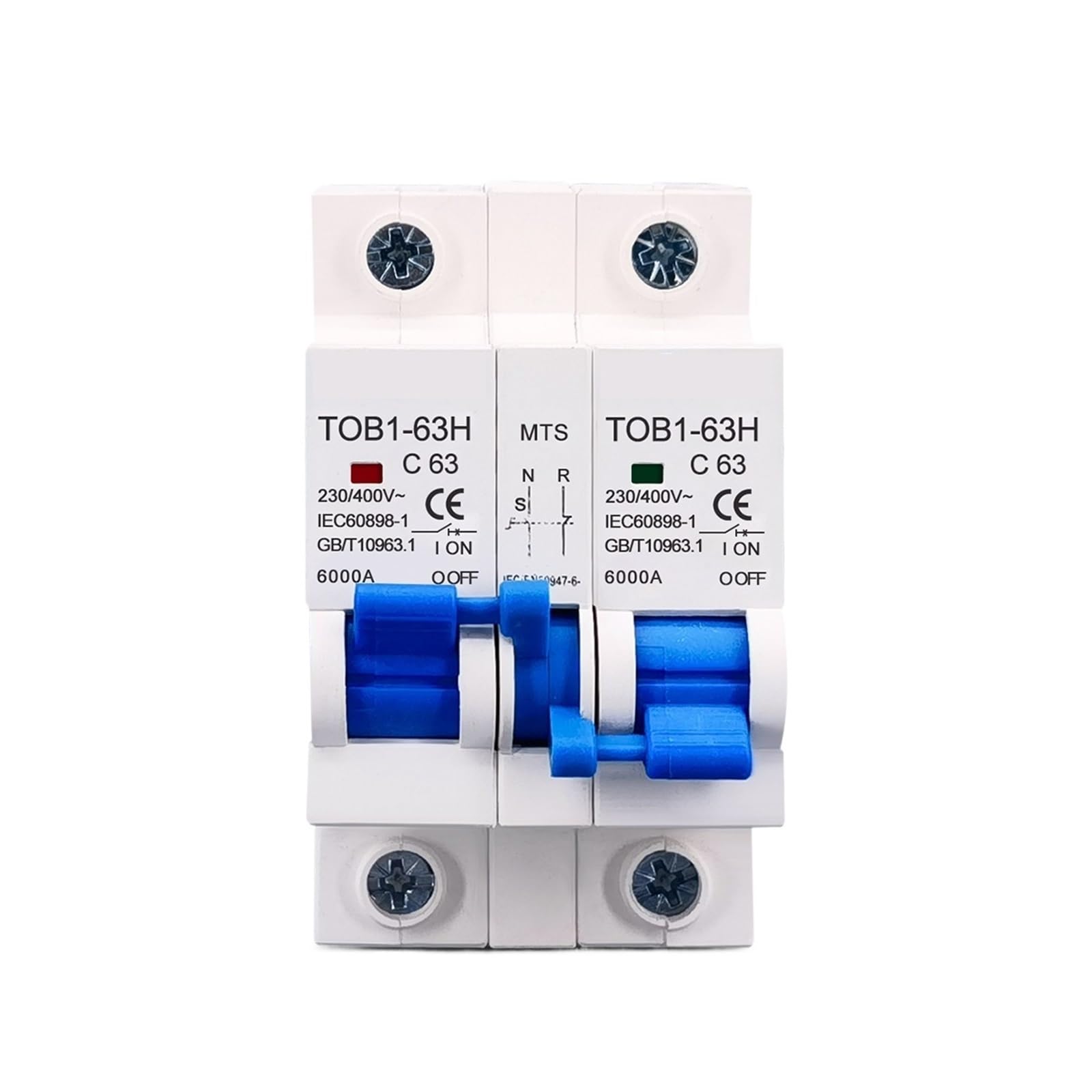 Interruptor de transferencia manual para alternar generador y red eléctrica CA 25A MTS 7