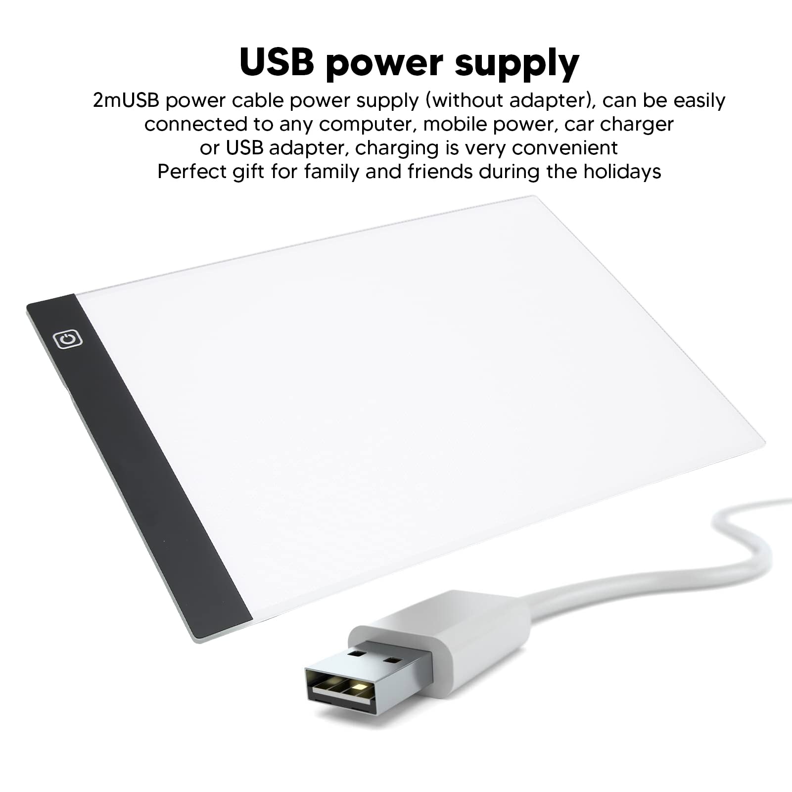 Boîte à Lumière LED, Bloc Lumineux LED USB Variable Pratique pour les Projets de Couture pour l'impression au Pochoir