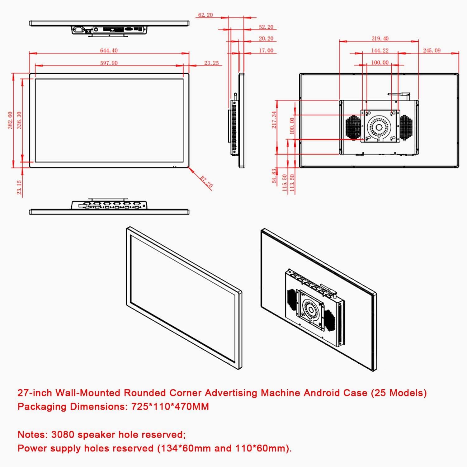 Scheda del menu a LED, display del poster illuminato, scheda elettronica del menu per ristorante e camion di cibo, lavagna 3D retroilluminata a LED da parete