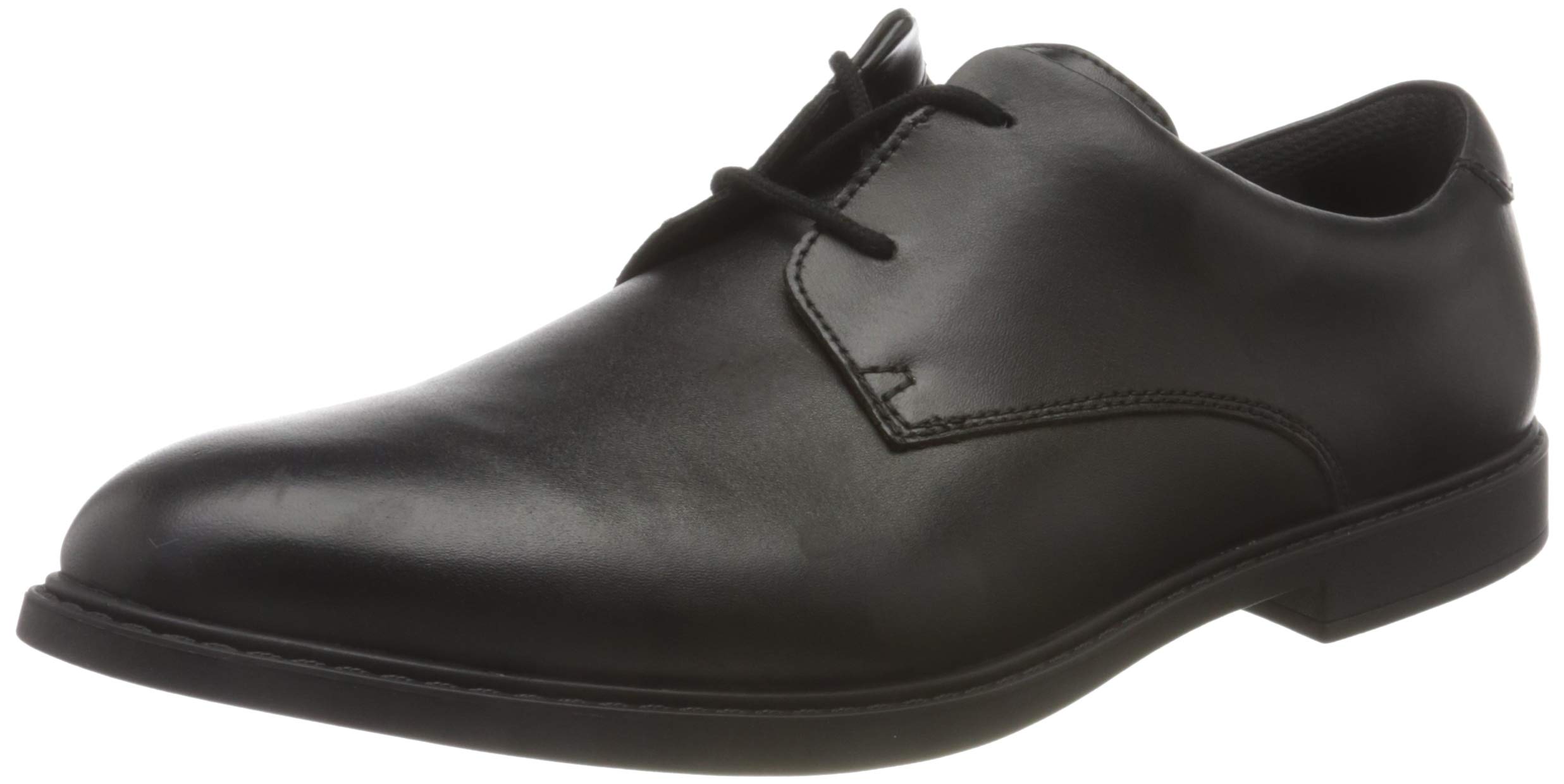 Clarks Scala Loop Youth Leather Shoes in Black Standard Fit Size