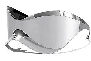 Futuristic Oversized Alien Visor Sunglasses: The Ultimate Shield for the Fashion-Forward