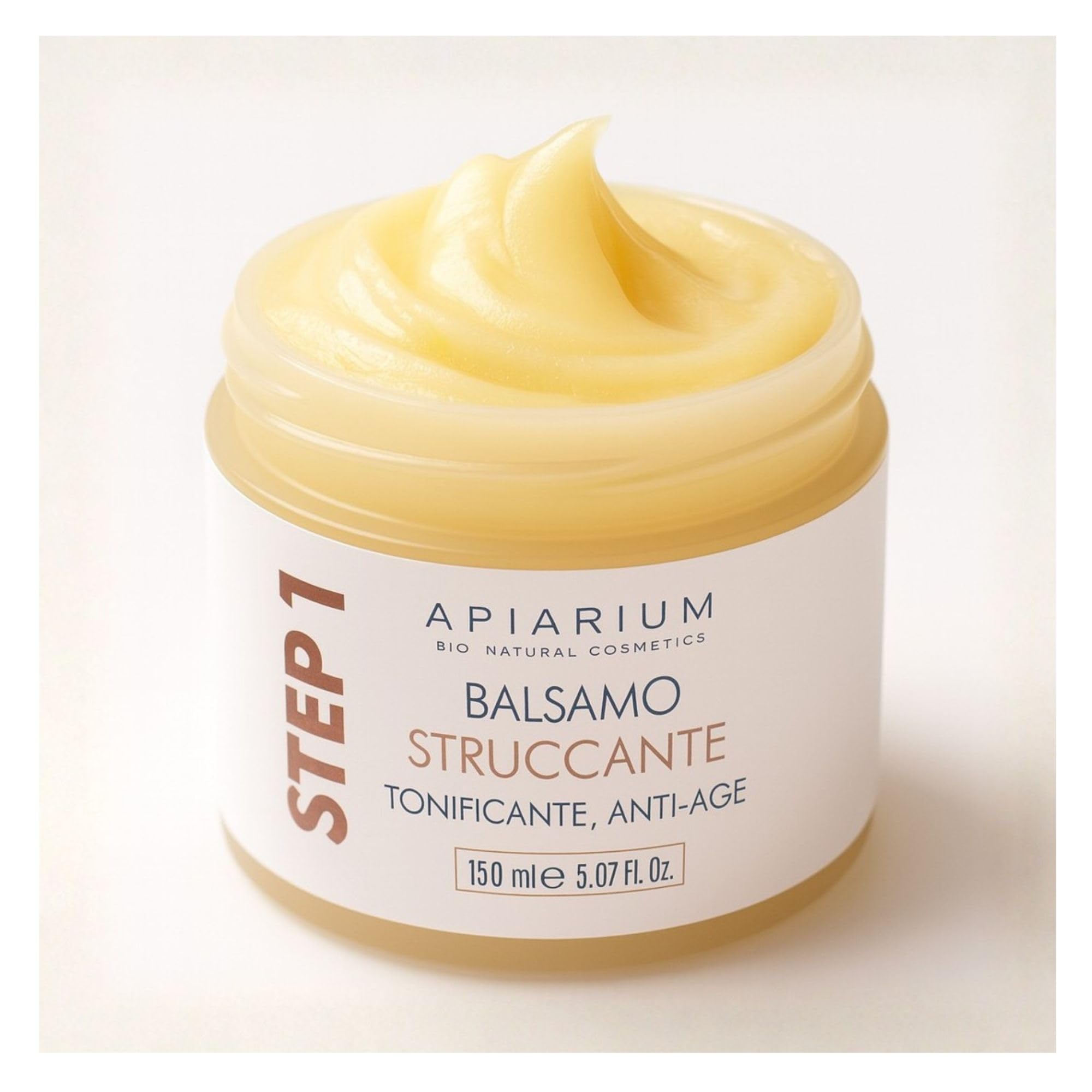 APIARIUM Balsamo Struccante Viso e Occhi Anti-Age con Acido Ialuronico – Burro Detergente Tonificante, Step 1 Skincare Routine, 150 ml