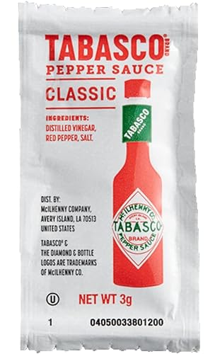 Tabasco - Paquetes de salsa picante 011oz paquete de 50