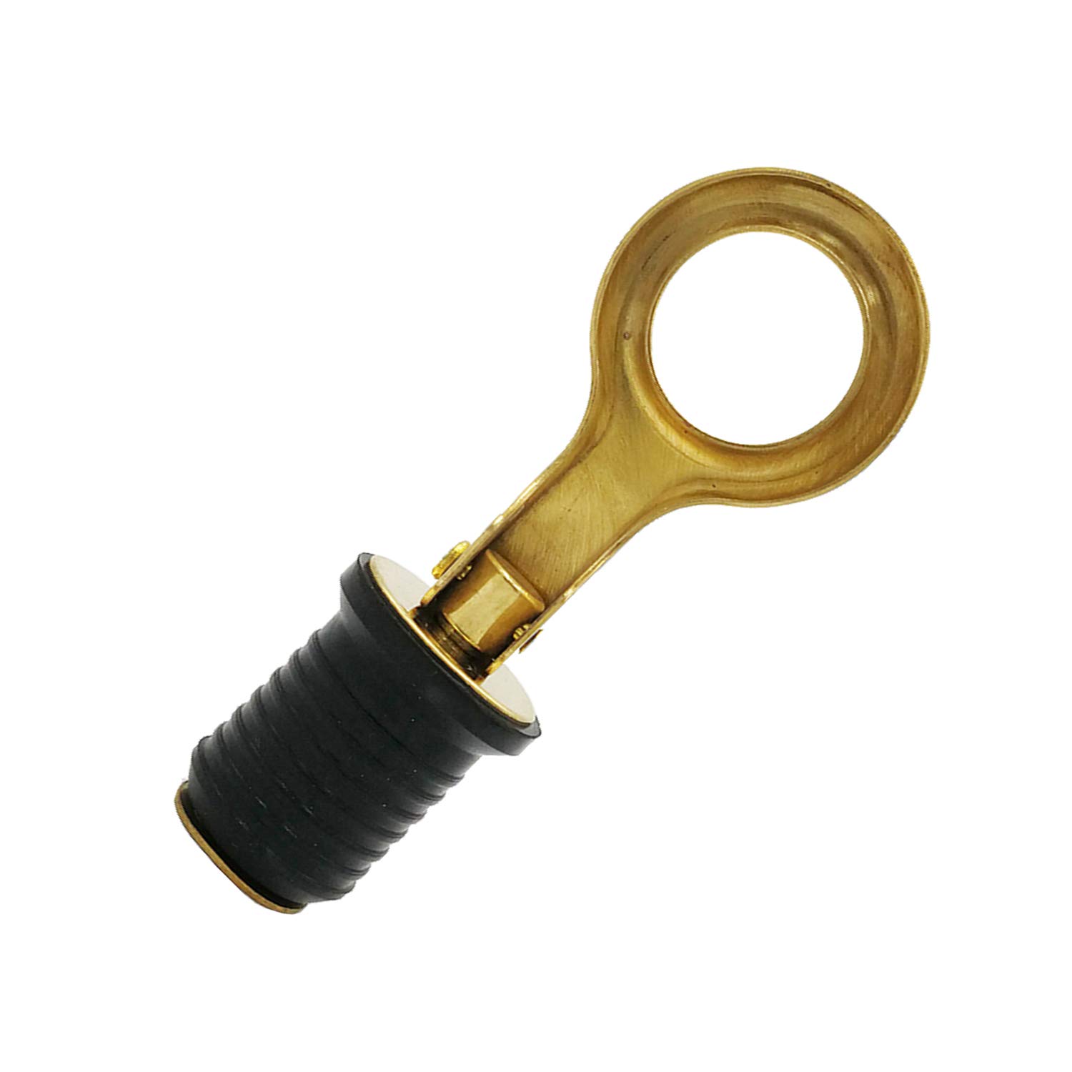 4-Pack Brass Boat Drain Plugs - T-Handle Twist Plugs For Yachts Kayaks Marine Use