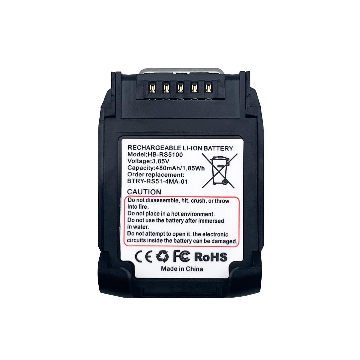 RS5100 Battery Replacement for Zebra RS51 RS5100 RS61 RS6100 RSBT5 RS51B0 RS51C0,BT-000398 BTRY-RS51-7MA-01 BTRY-RS51-4MA-01,BT-000397