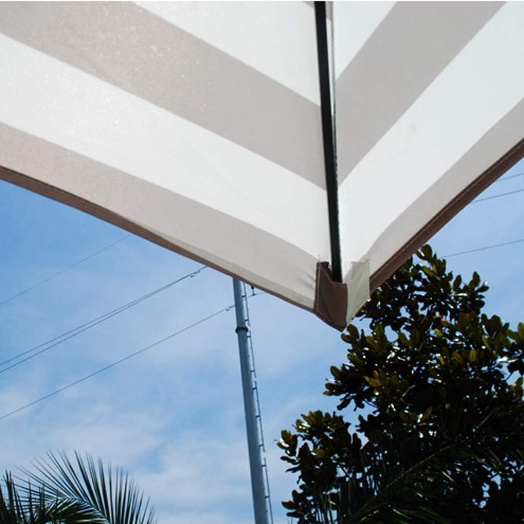 Rectangular Stripe Patio Umbrella, Beach Umbrella Without Base, Market Table Umbrella for Garden Beach Outdoor