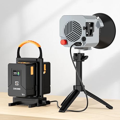 Miniatura 6 de ZGCINE VM-C2 Kit de cargador dual para batería V-Mount V Lock, con fuente de alimentación USB-C PD100W, también compatible con Smallrig Neewer