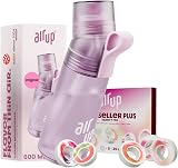 air up Gourde Twist Pro Lavender (600 ml) pour l'école, le sport, la gym | Avec 5 dosettes parfumées sans sucre et paille | Bouteille d'eau violette aromatisée - 1