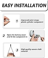 Vista 4 de Improved Replacement Wrist Wraps for Oculus Quest 2 Gen Controller, Reflective Hand Straps with Resin Black Stopper, Replacement Adjustable Wrist