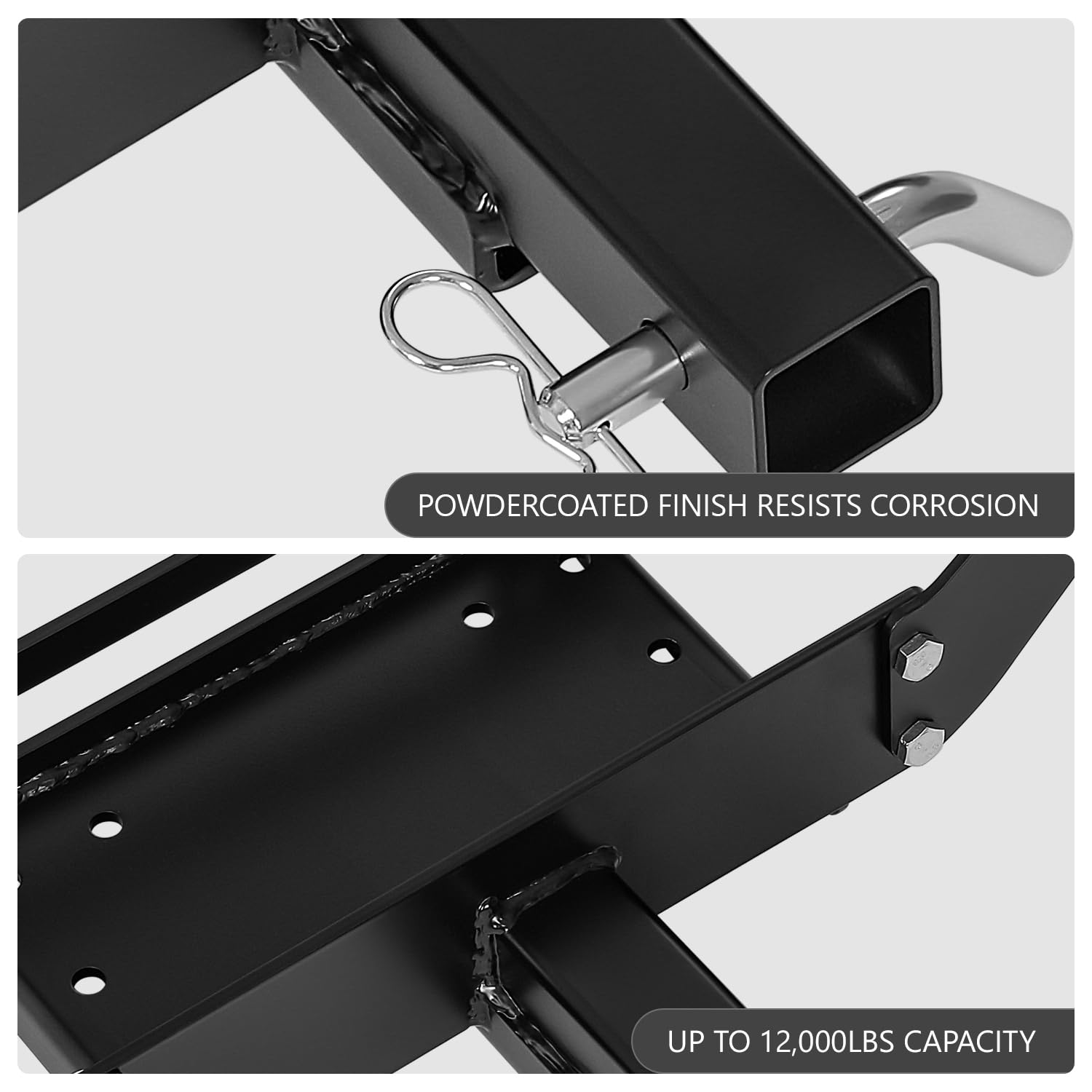 Cradle Winch Mount Mounting Plate For Truck, ATV, UTV, 13,000 Lbs. Capacity, Mounts In 2" Hitch