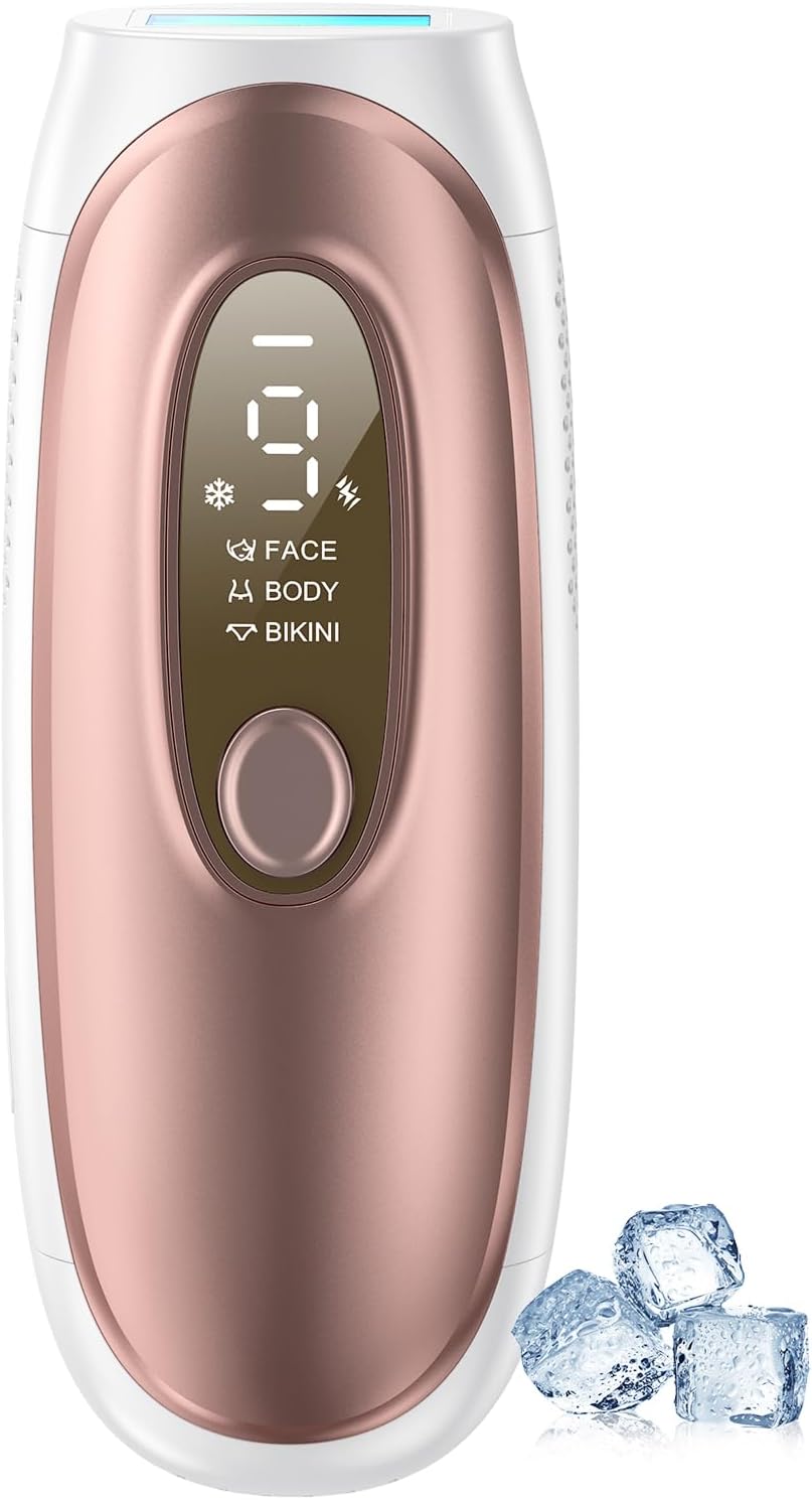 Aopvui Sapphire Ice Cooling Hair Removal, Laser Hair Removal for Women and Men, Permanent at Home Laser Hair Removal, Hair removal Device with Unlimited Flashes for Whole Body Use Aopvui Sapphire Ice Cooling Hair Removal, Laser Hair Removal for Women and Men, Permanent at Home Laser Hair Removal, Hair removal Device with Unlimited Flashes for Whole Body Use