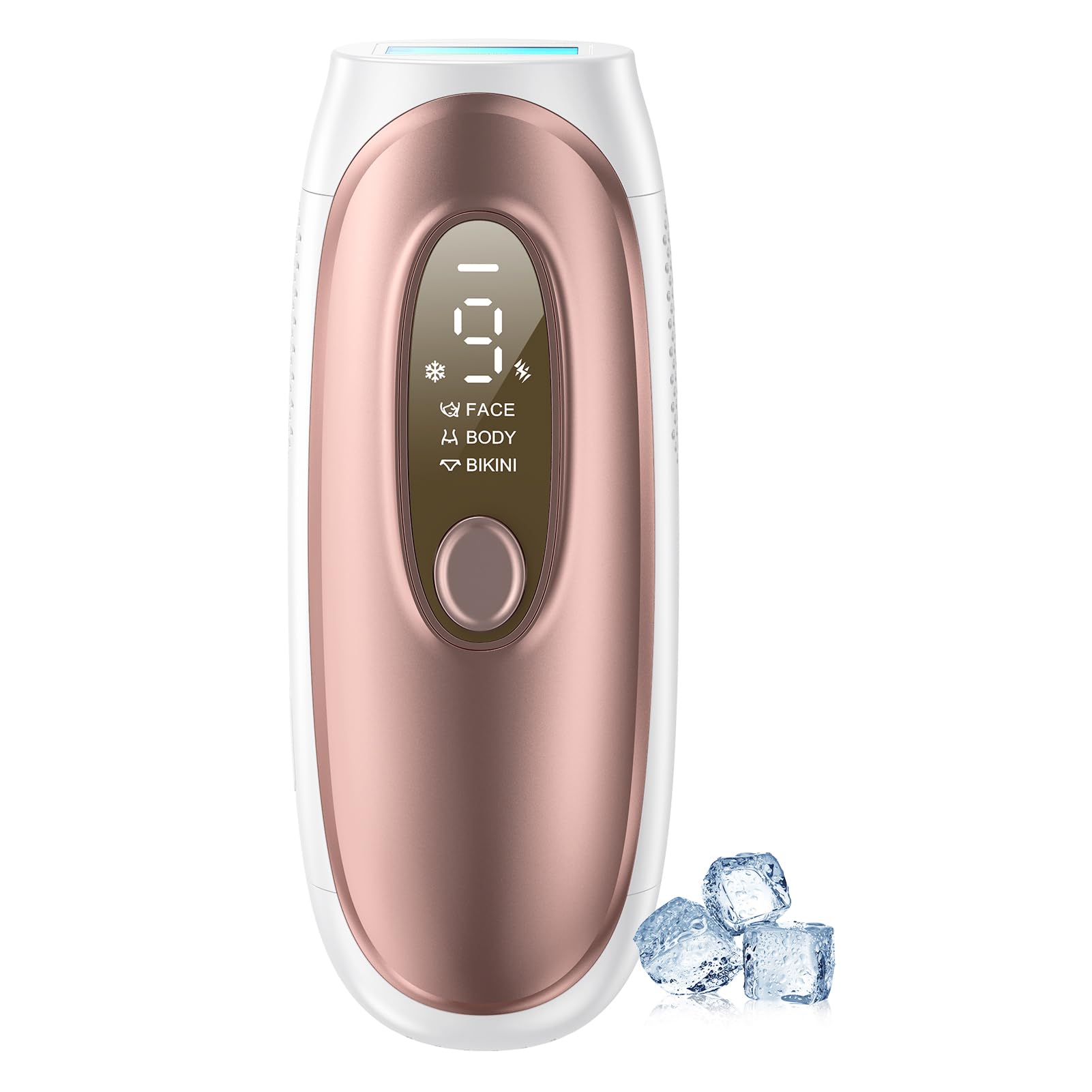 IPL Laser Hair Removal, Laser Hair Removal for Women and Men with 5 C° Sapphire Ice-Cooling Function, Permanent at Home Laser Hair Removal, Painless Hair Removal Device with Unlimited Flashes