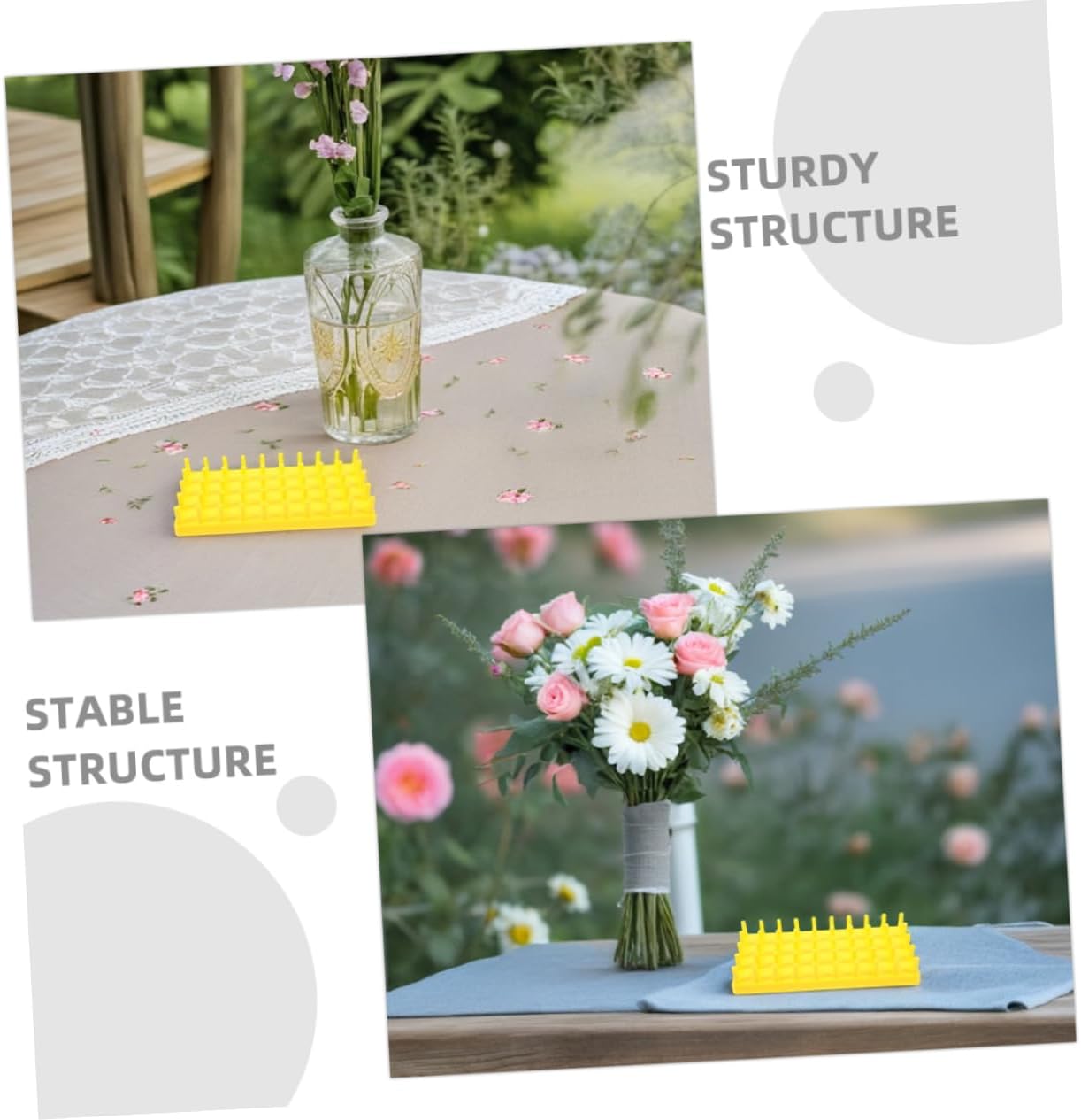 NUOBESTY 2pcs Hydroponic Plant Propagation Station with Floral Display Stand Elegant Flower Tube Base for Indoor and Outdoor Stable Support for Fresh Cuttings and Plants image 3