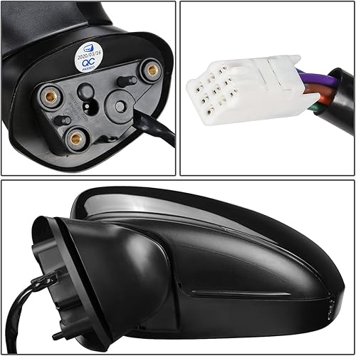Miniatura 5 de DNA Motoring OEM-MR-MA1320185 - Espejo lateral con calefacción, con señal de giro, detección de punto ciego compatible con Mazda 3 17-18