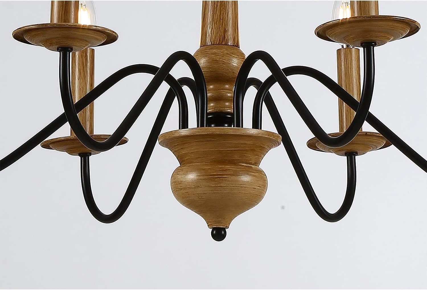 Amazon Crazy 🔥 Deals Riomasee Rustic Farmhouse Chandelier 6-Lights Black Chandelier Metal Candle Chandelier Light Fixture for Dining,Living Room,Foyer,Bedroom,Kitchen Island 30.34 Inches