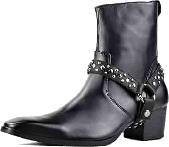 Y’s ワイズ　SHINING LEATHER BACK ZIP BOOTS Amazon.com | KysBloes Women Patent Leather GOGO Boots Square