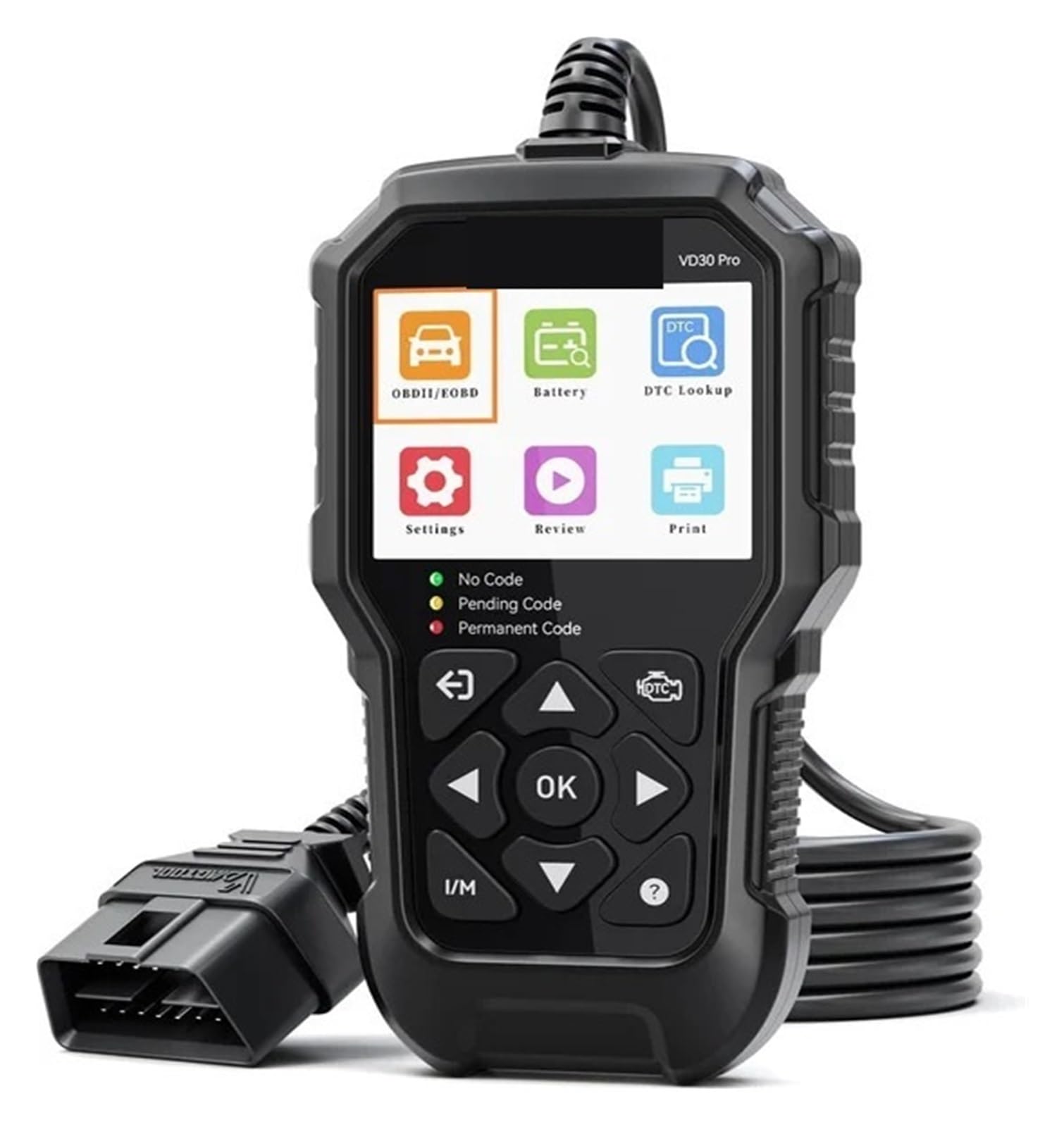 Strumenti diagnostici for scanner VD30 OBD2 for automobili e camion Lettore di codici for auto con dati in tempo reale