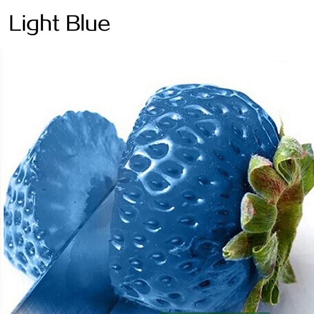 TankMR Farms Seeds 100Pcs/Pack Rare Delicious Strawberry Seeds Grow Plant Fruit Seeds Home Garden for Garden Balcony/Patio - Light Blue