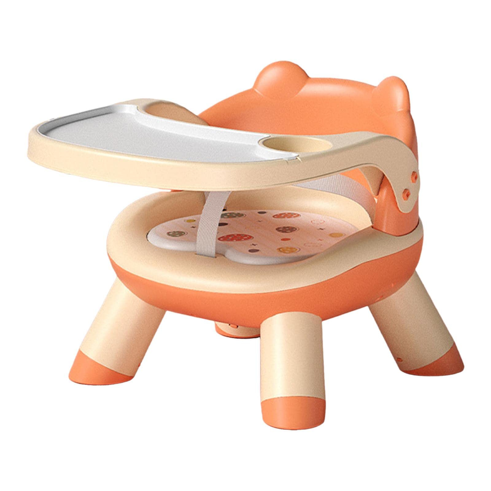 Silla para Comer Bebés Silla Infantil Comedor Portátil Plegable con Bandeja Desmontable Correas de Y Asiento Cómodo Adecuada para Viajes Cam,