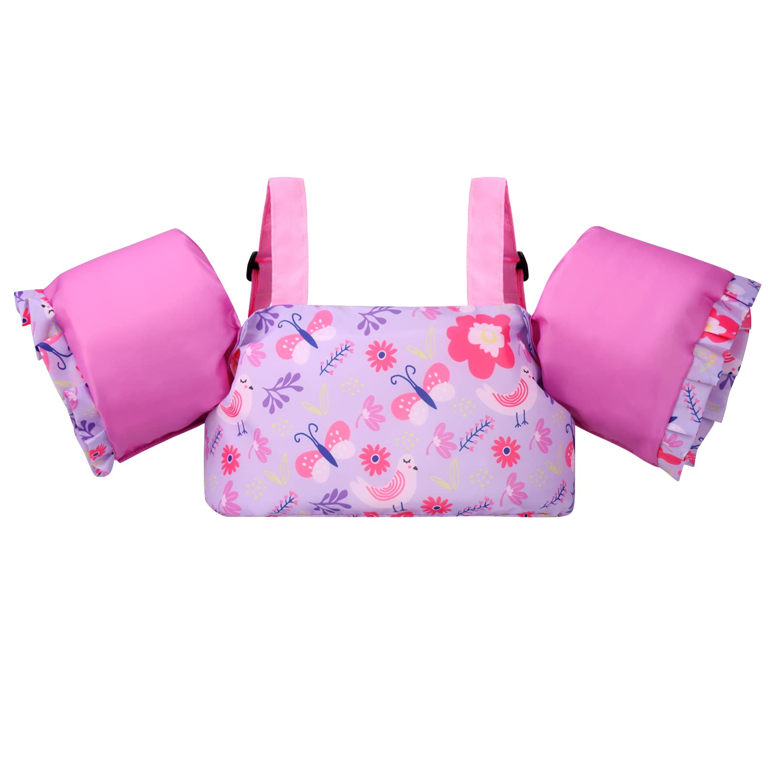 Gogokids Kids Swim Vest, Toddler Floaties for 20-50 lbs/2-6 Years Old Girls and Boys, Float Swimwear with Shoulder Strap