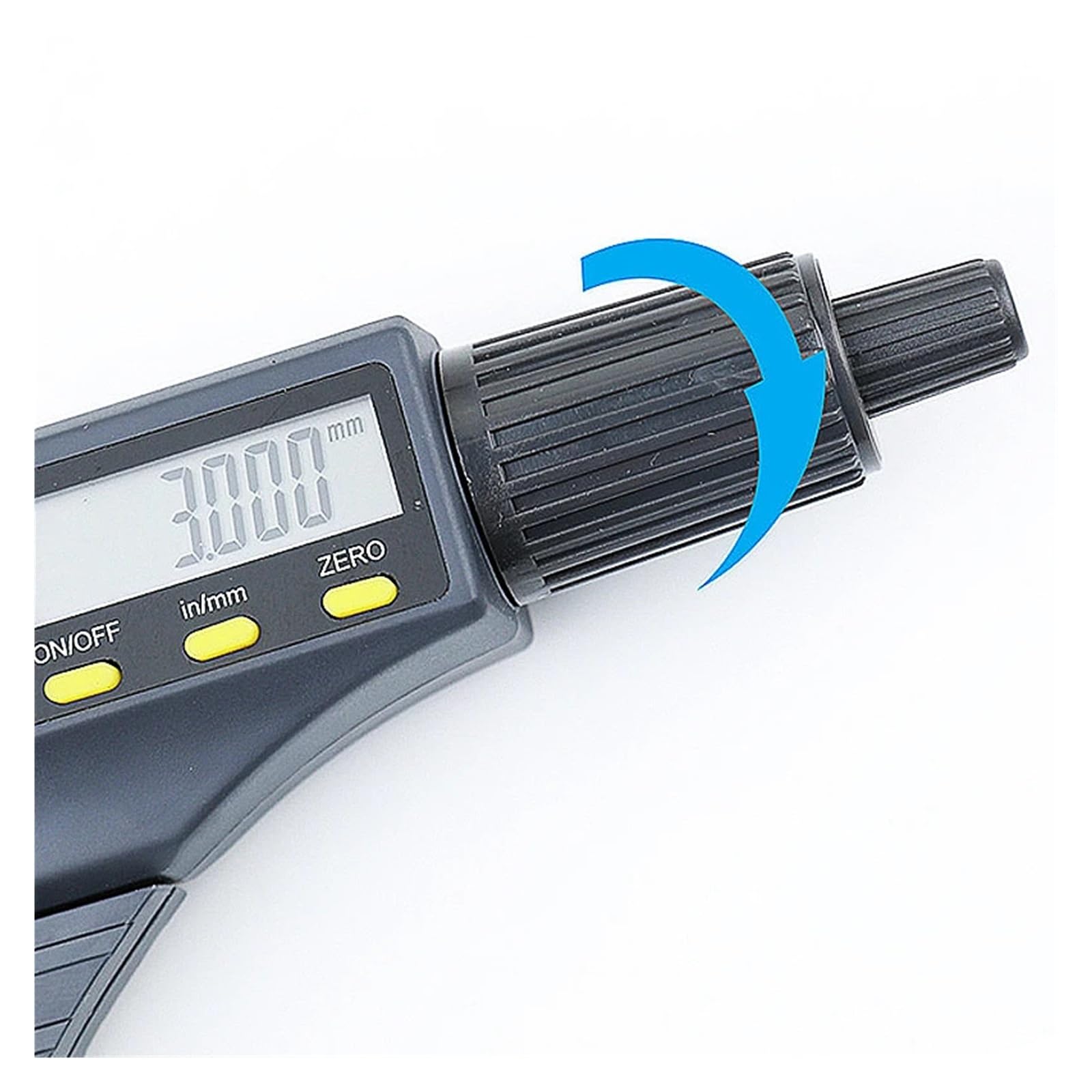 Micrómetro electrónico exterior de 0-25 mm y 0,001 mm con punta de carburo, herramientas de medición, calibrador, micrómetro digital de tres botones Mide cualquier cosa