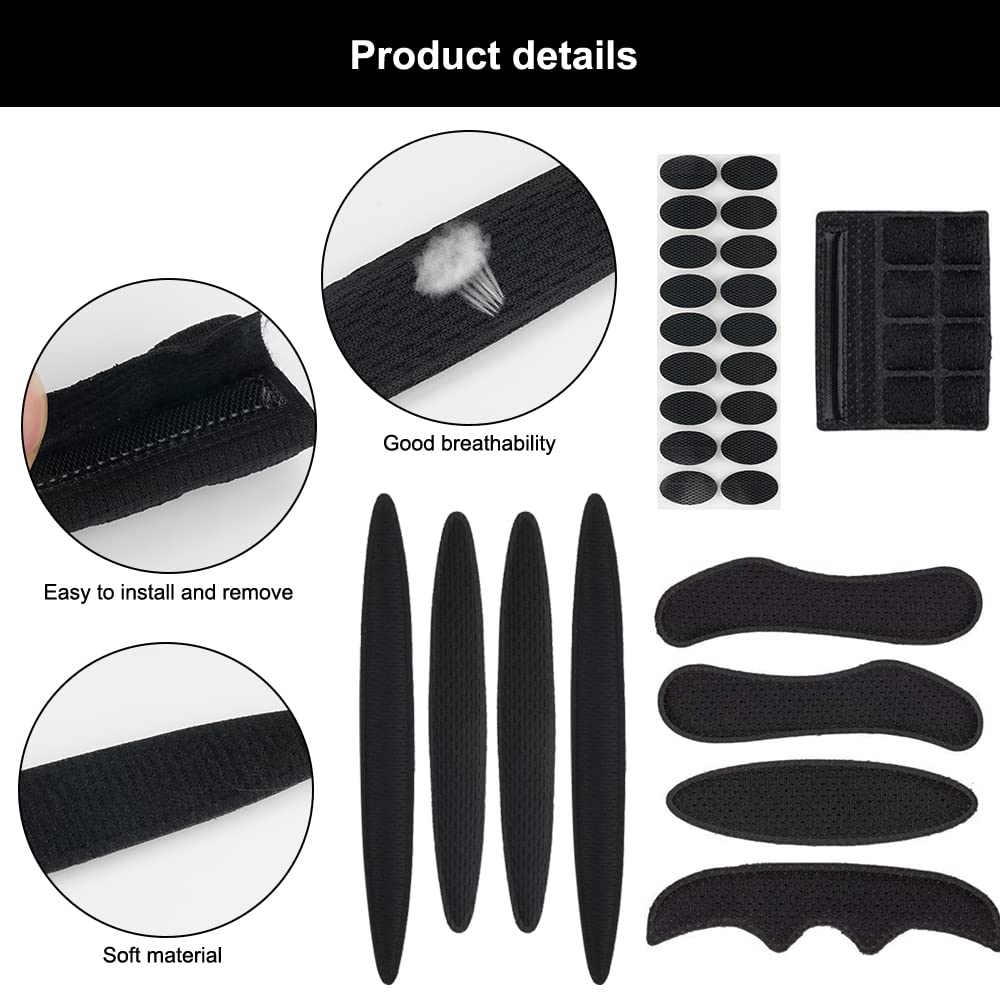 Kit di cuscinetti per casco da bicicletta con imbottitura in schiuma e punti, cuscinetti di ricambio per mountain bike
