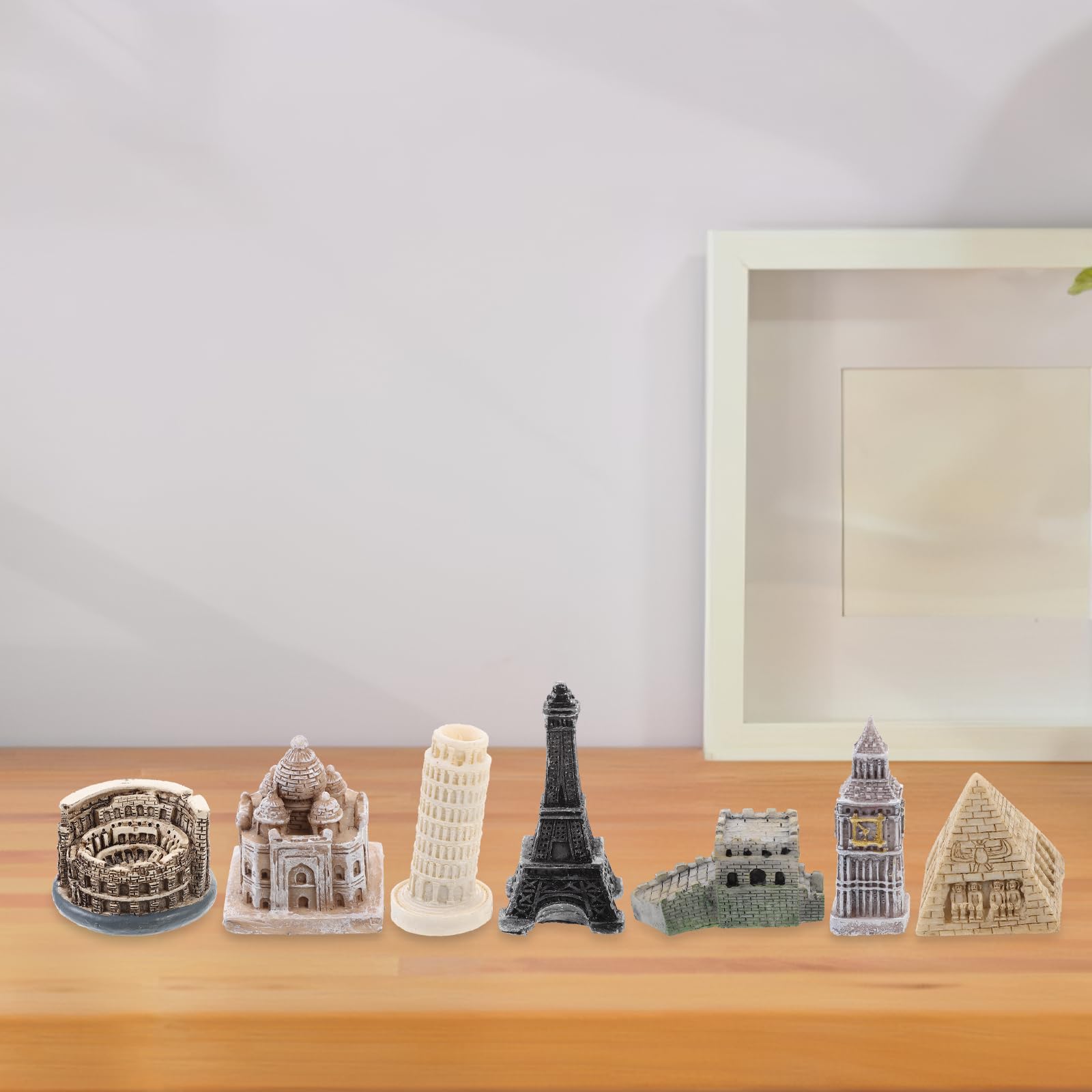 Amazon.co.jp: STOBOK 7個 周り 世界 都市 ミニチュア 建物 歴史的