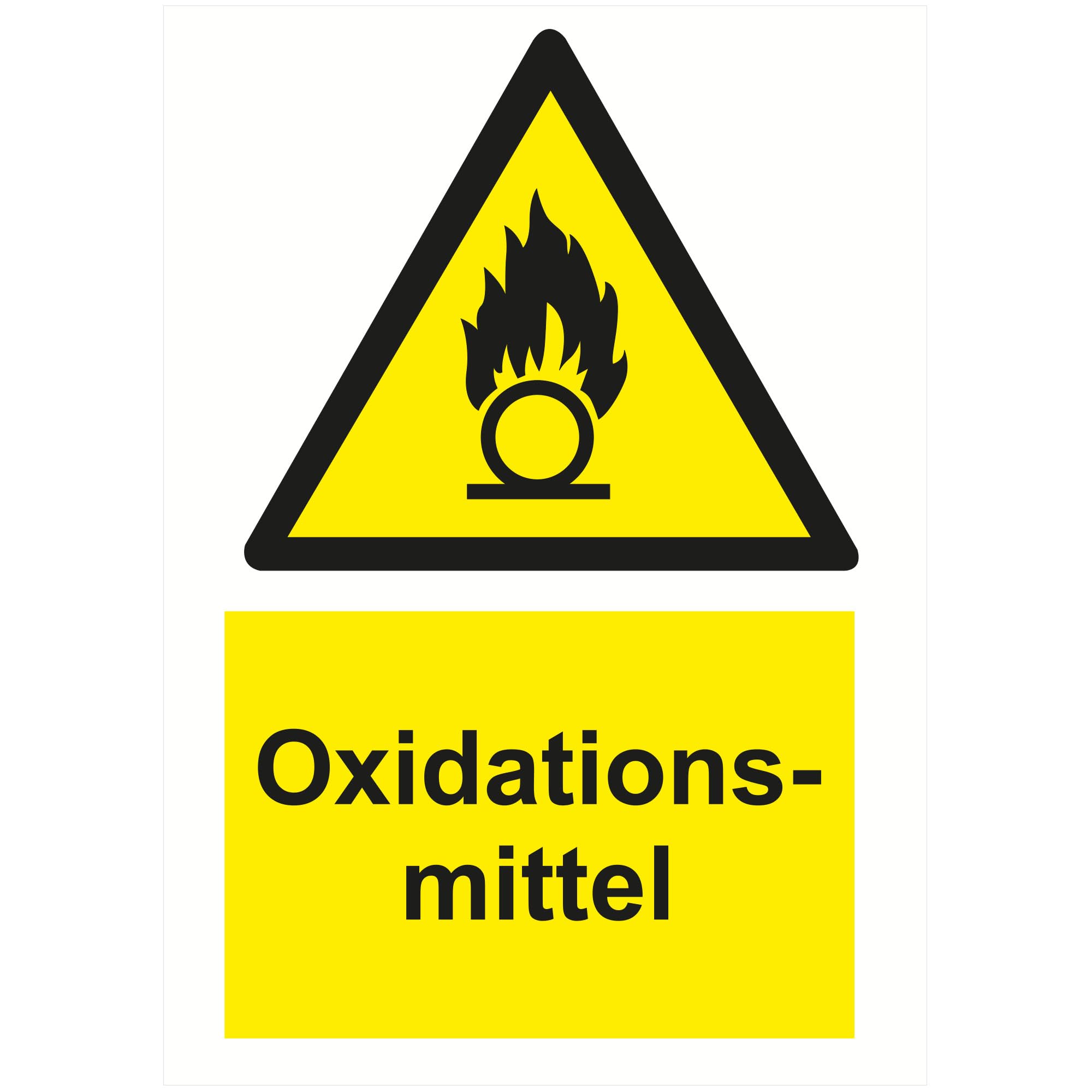 Panneau de signalisation comburant en aluminium pour sécuriser cabinet de médecin et maison