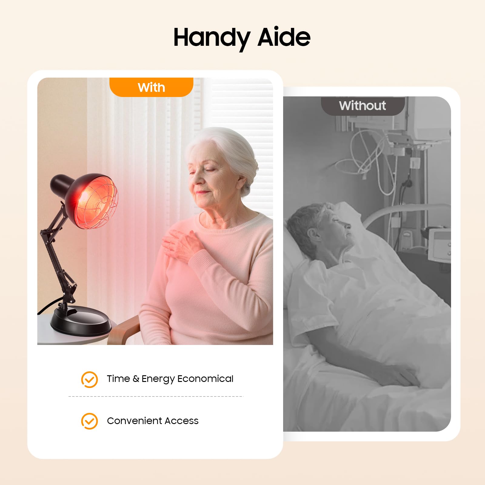 Lampa na podczerwień, 150 W, czerwone światło, lampa grzewcza ze stojakiem, obrót o 360° i składana, medyczna lampa z czerwonym światłem terapeutycznym, do łagodzenia bólu mięśni, czarna