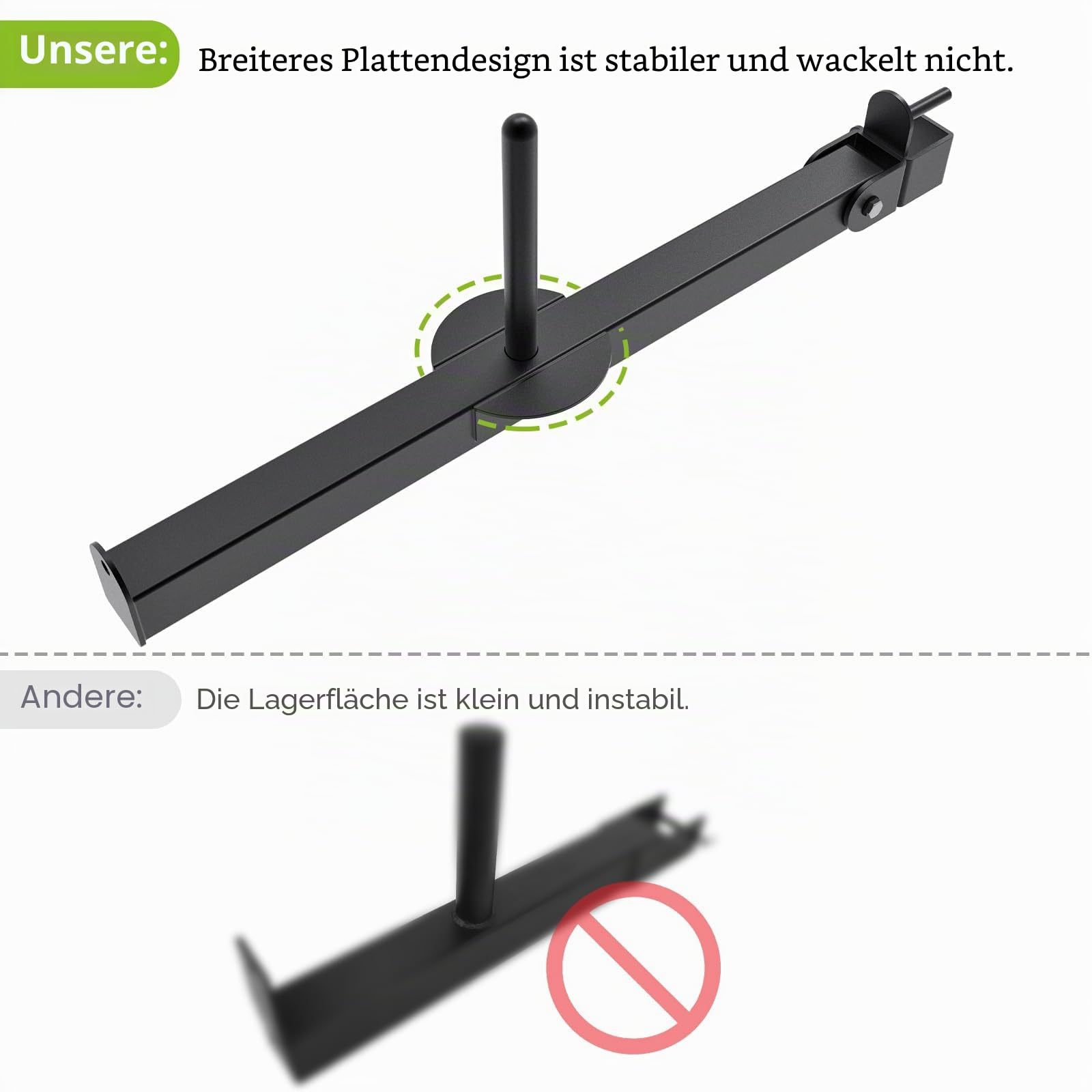 Kipika Belt Squat Lever Arm Attachment for 2„ x 2“ and 3„ x 3“ Square Tube Power Cages - Landmine Attachment for Strength Training - Kompatibel mit 1„ und 2“ Hantelscheiben