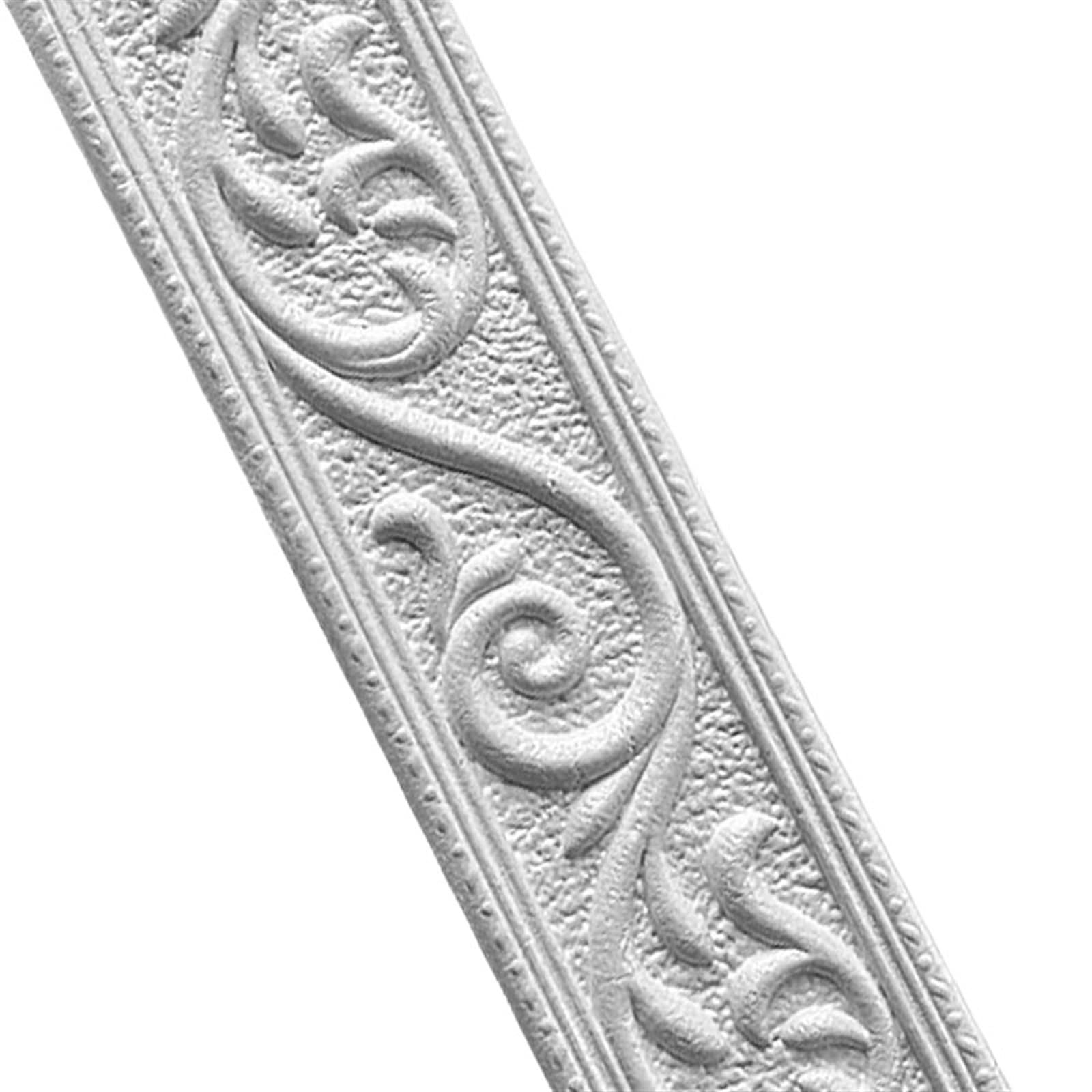 Yxinaer Gray 230Cm Dado Rail Self Adhesive Foam Wall Stickers Self Adhesive Waterproof Baseboard Wallpaper Border Sticker Living Room Bedroom Home Decorations(Gray 230Cm)