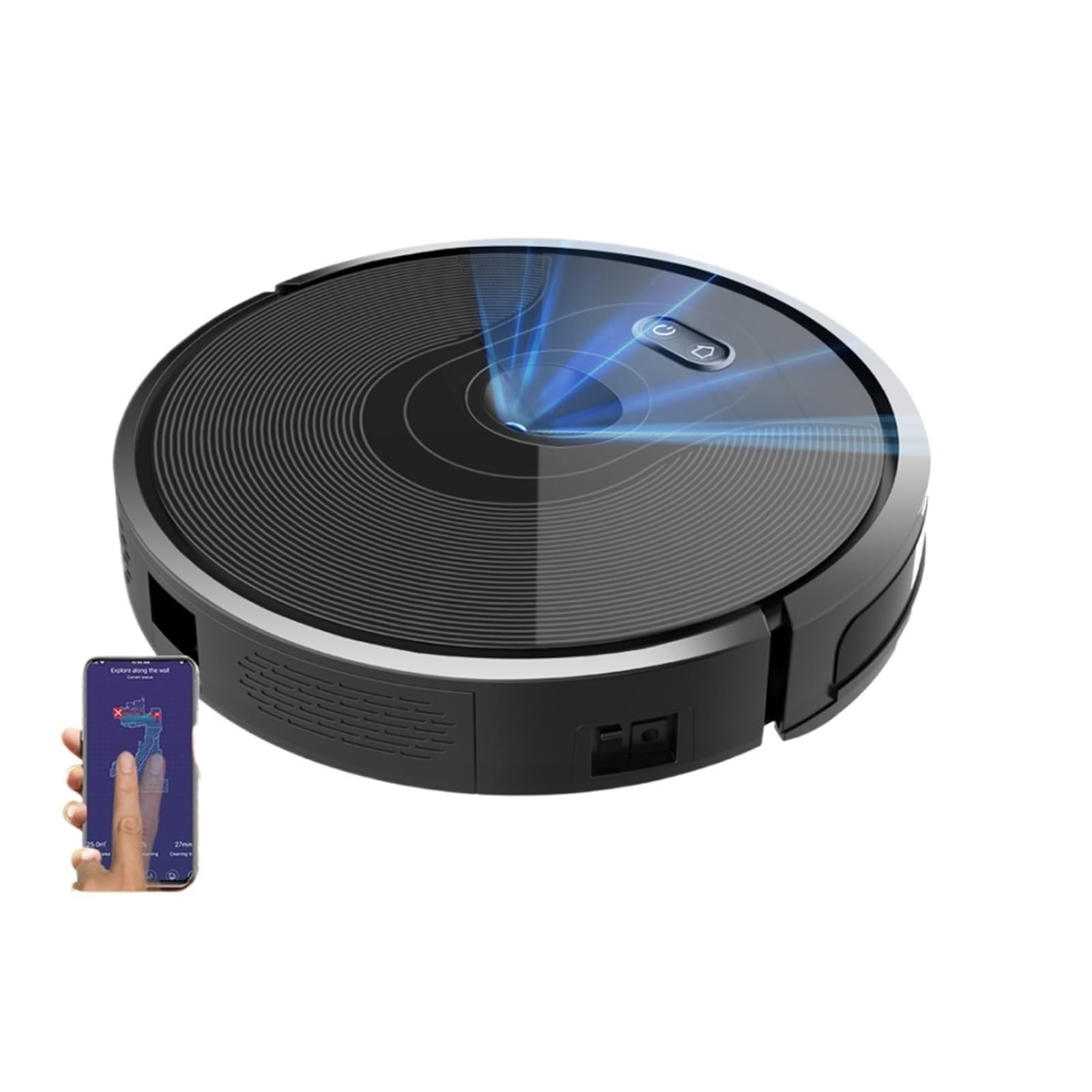 EWsdsfs Robot Vacuum Cleaner X6, 6000PA Suction, Smart Eye System,APP Virtual Barrier,Smart Home Appliance,Auto Floor Mopping
