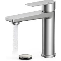 Forious Single Hole Brushed Nickel Bathroom Faucet only .45: eDeal Info