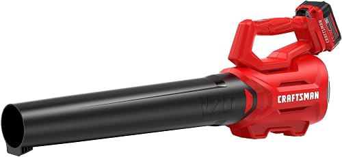 CRAFTSMAN V20 Cordless Axial Leaf Blower Kit with 4.0 Ah Battery and Charger (CMCBL700M1) (Renewed)