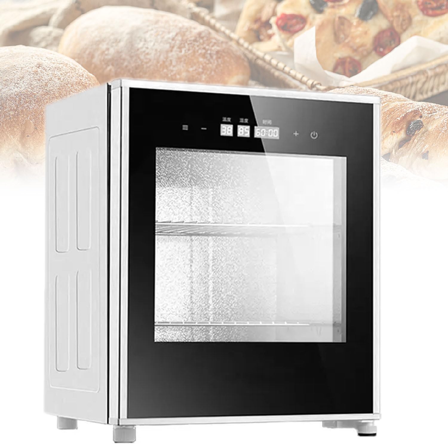 YXYLJOZ 40L Home Dough Proofer Box, 260W 2-layer Intelligent Electric Bread Fermentation Box, with Humidity & Temperature Adjustable, for Toast, Yogurt, Natto, Pizza,110v
