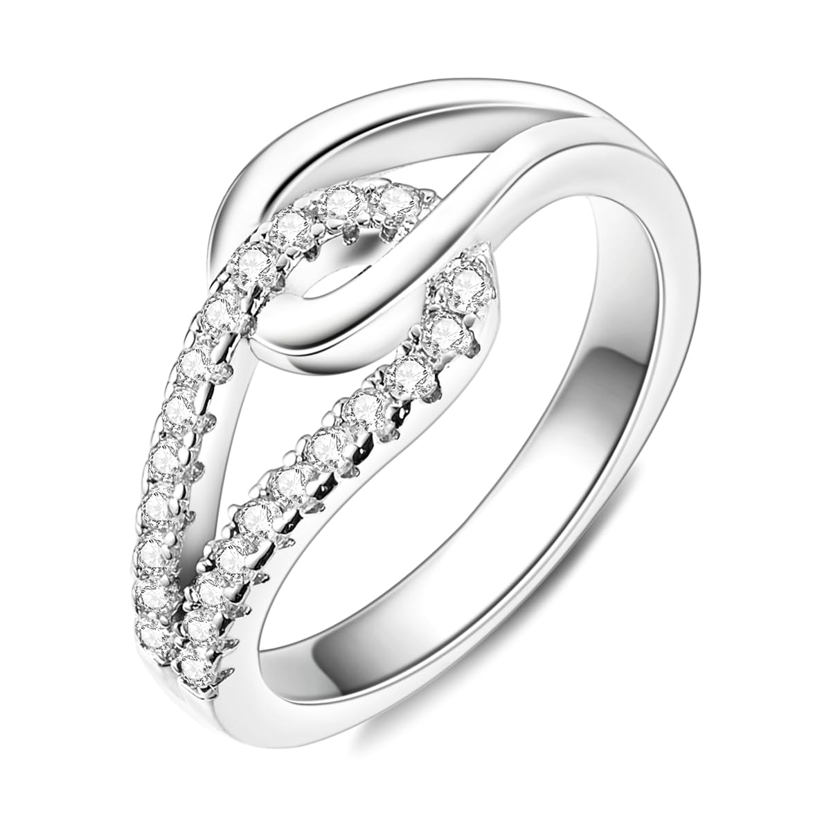 Bague infini femme en argent 925 Hapour le cadeau de promesse idéal avec nœud celtique - 6